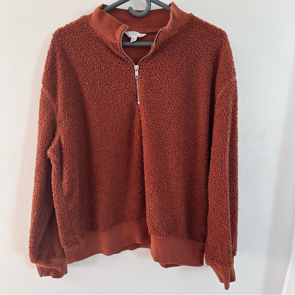 Fuzzy Rust Sweater